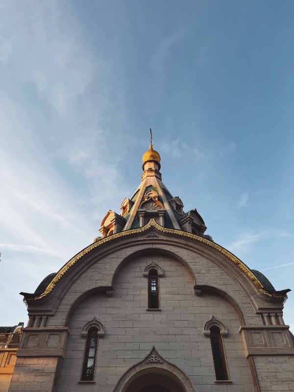 Dettaglio di una delle guglie di Santa Caterina Martire a Roma